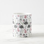 Mug Fleurs motifs roses flamingo sans coutures, feuill (Centre)