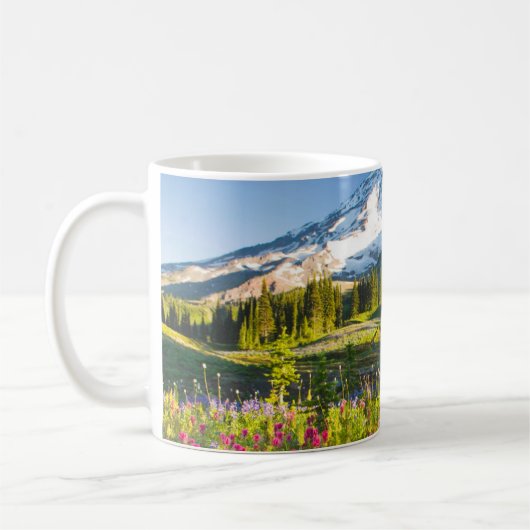 Mug Fleurs | Mt. Rainier Fleurs sauvages (Gauche)
