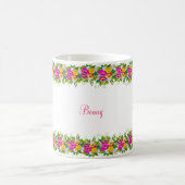 Mug Fleurs multicolores & calligraphie (Centre)