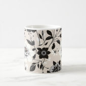 Mug Fleurs noires et blanches (Centre)