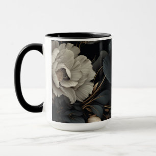 Mug Fleurs noires et blanches