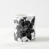 Mug Fleurs noires et blanches (Centre)
