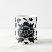 Mug Fleurs noires et blanches (Centre)