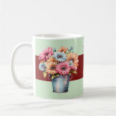 Mug fleurs nom verte 40e anniversaire de rubis (Gauche)