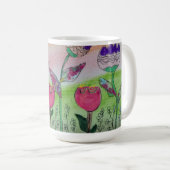 Mug Fleurs ondulées (Devant droit)