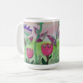 Mug Fleurs ondulées (Devant gauche)