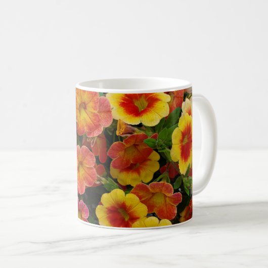 Mug Fleurs orange (Devant droit)