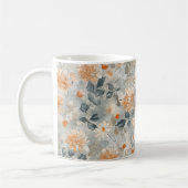 Mug Fleurs Orange Bleu Blanc (Gauche)