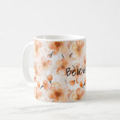 Mug Fleurs Orange Croire (Devant gauche)