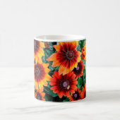 Mug Fleurs orange et marron (Centre)