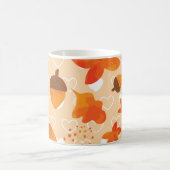 Mug Fleurs orange : Motif Doodle à la main. (Centre)