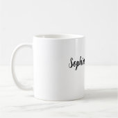 Mug Fleurs orange noir (Gauche)