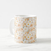 Mug Fleurs Orange Pêche (Devant gauche)