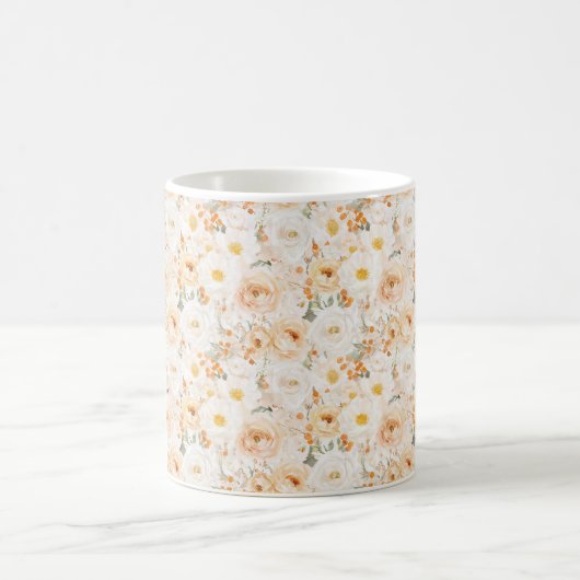 Mug Fleurs Orange Pêche (Centre)