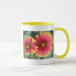 Mug Fleurs oranges et jaunes