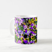 Mug fleurs panseuses multicolores (Devant gauche)
