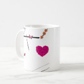 Mug fleurs papillon (Devant gauche)
