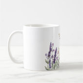 Mug Fleurs Papillon Jaune Lavande (Gauche)