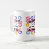 Mug Fleurs partout (Devant gauche)