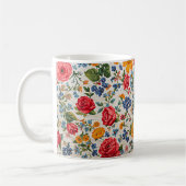 Mug Fleurs partout, design coloré, (Gauche)