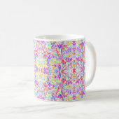 Mug Fleurs pastel abstraites (Devant droit)