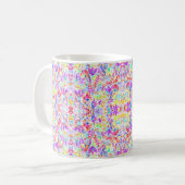 Mug Fleurs pastel abstraites (Devant gauche)
