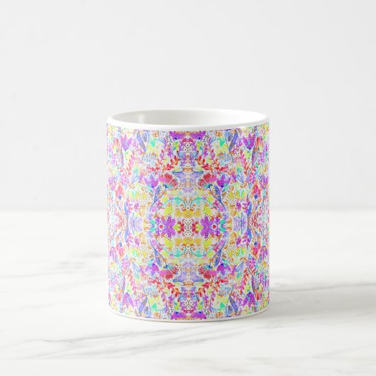 Mug Fleurs pastel abstraites (Centre)