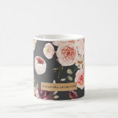 Mug Fleurs Pastel Modernes & Cadeau Personnalisé Kraft (Centre)