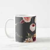 Mug Fleurs Pastel Modernes & Cadeau Personnalisé Kraft (Gauche)