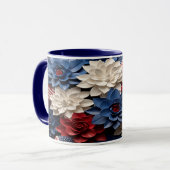 Mug Fleurs patriotiques (Devant gauche)