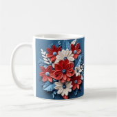 Mug Fleurs patriotiques imprimées 3D (Gauche)