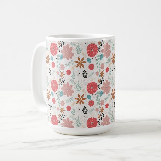 Mug Fleurs Peintes (Devant gauche)