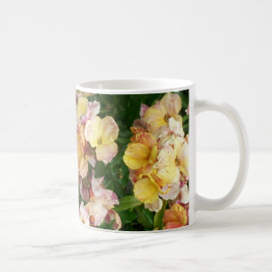 Mug Fleurs peintes rose crémeuse