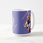 Mug Fleurs perpules avec oiseaux (Devant droit)