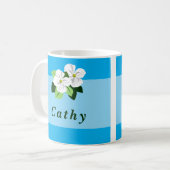 Mug Fleurs Personnalisé (Devant gauche)