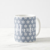 Mug Fleurs personnalisées (Devant droit)