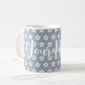 Mug Fleurs personnalisées (Devant gauche)