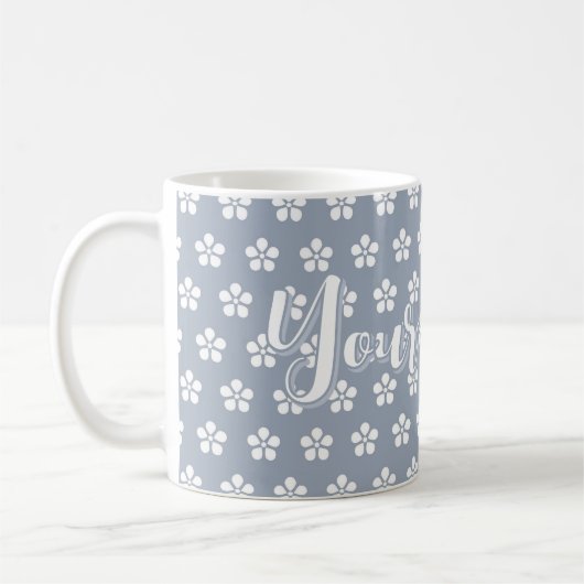 Mug Fleurs personnalisées (Gauche)