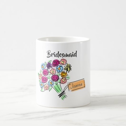Mug Fleurs personnalisées Briesmaid (Centre)