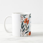 Mug Fleurs Plaines Rétro Élégantes Et Élégantes Votre (Gauche)