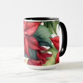 Mug Fleurs Poinsettia (Devant droit)
