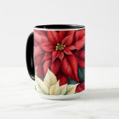 Mug Fleurs Poinsettia (Devant gauche)