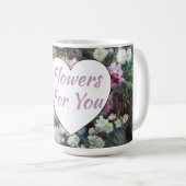 Mug Fleurs pour vous (Devant droit)