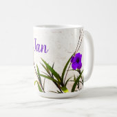 Mug Fleurs pourpres dans la brise (Devant droit)