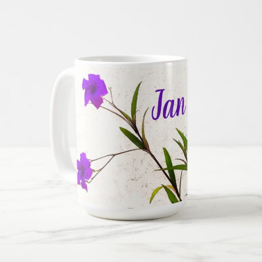 Mug Fleurs pourpres dans la brise (Devant gauche)