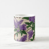Mug Fleurs pourpres et papillons (Centre)