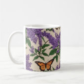 Mug Fleurs pourpres et papillons (Gauche)