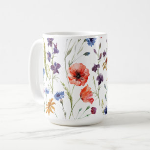 Mug Fleurs Pressées Boho Fleur Sauvage Cottagecore Nat