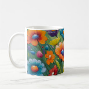 Mug Fleurs printanières colorées