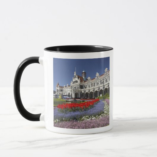 Mug Fleurs printanières et gare historique, (Gauche)